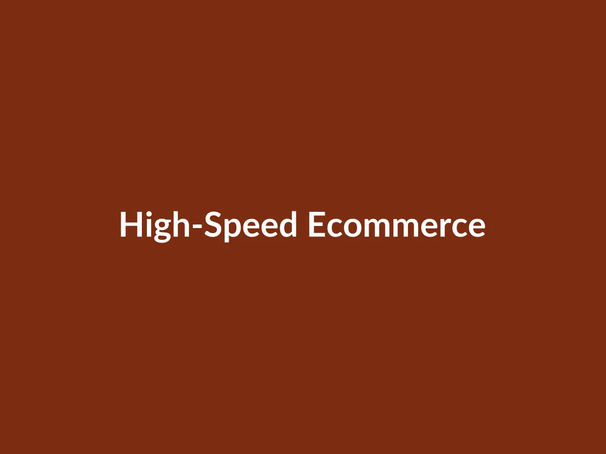 High-speed ecommerce storefront placeholder