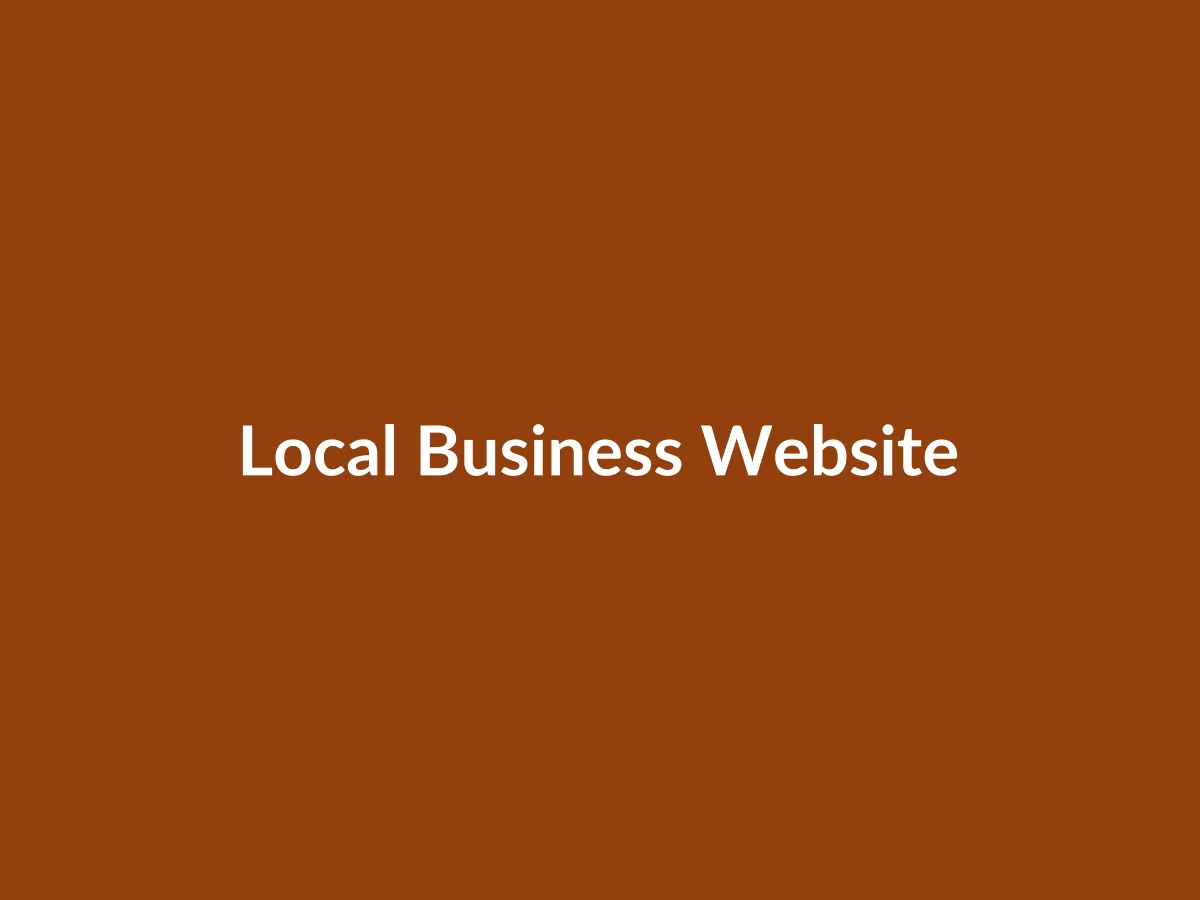 Local business website case study placeholder
