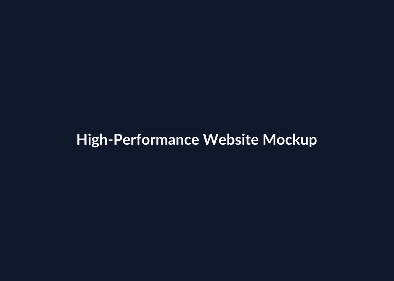 Modern website dashboard mockup placeholder